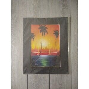 Beautiful Sunset & Palm Tree Picture